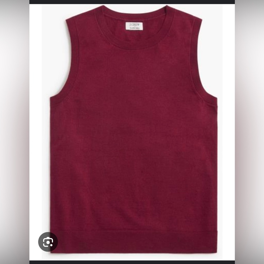 J. Crew sleeveless lightweight knit top size medium